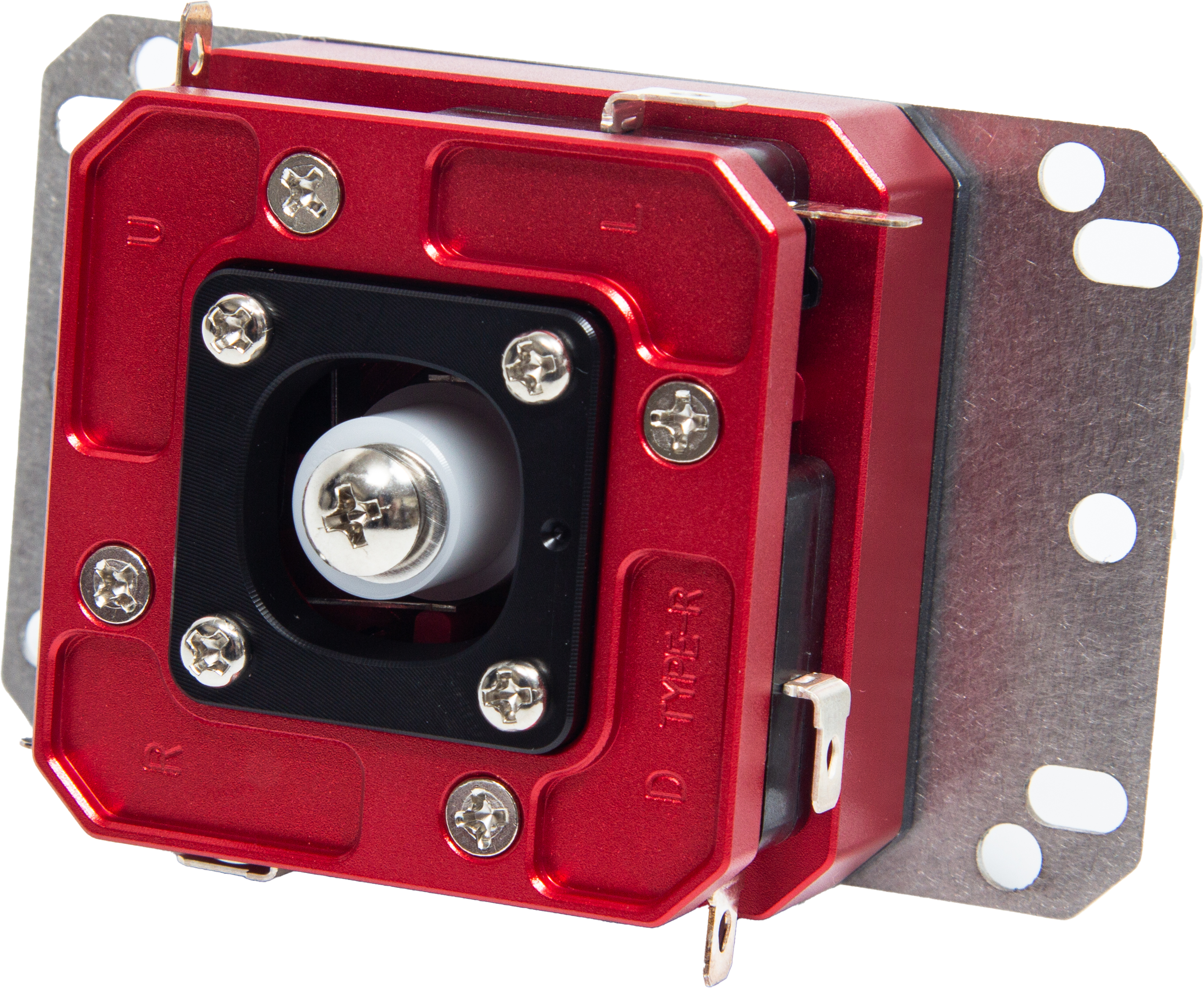 Type-R underside with rounded-square gate and actuator