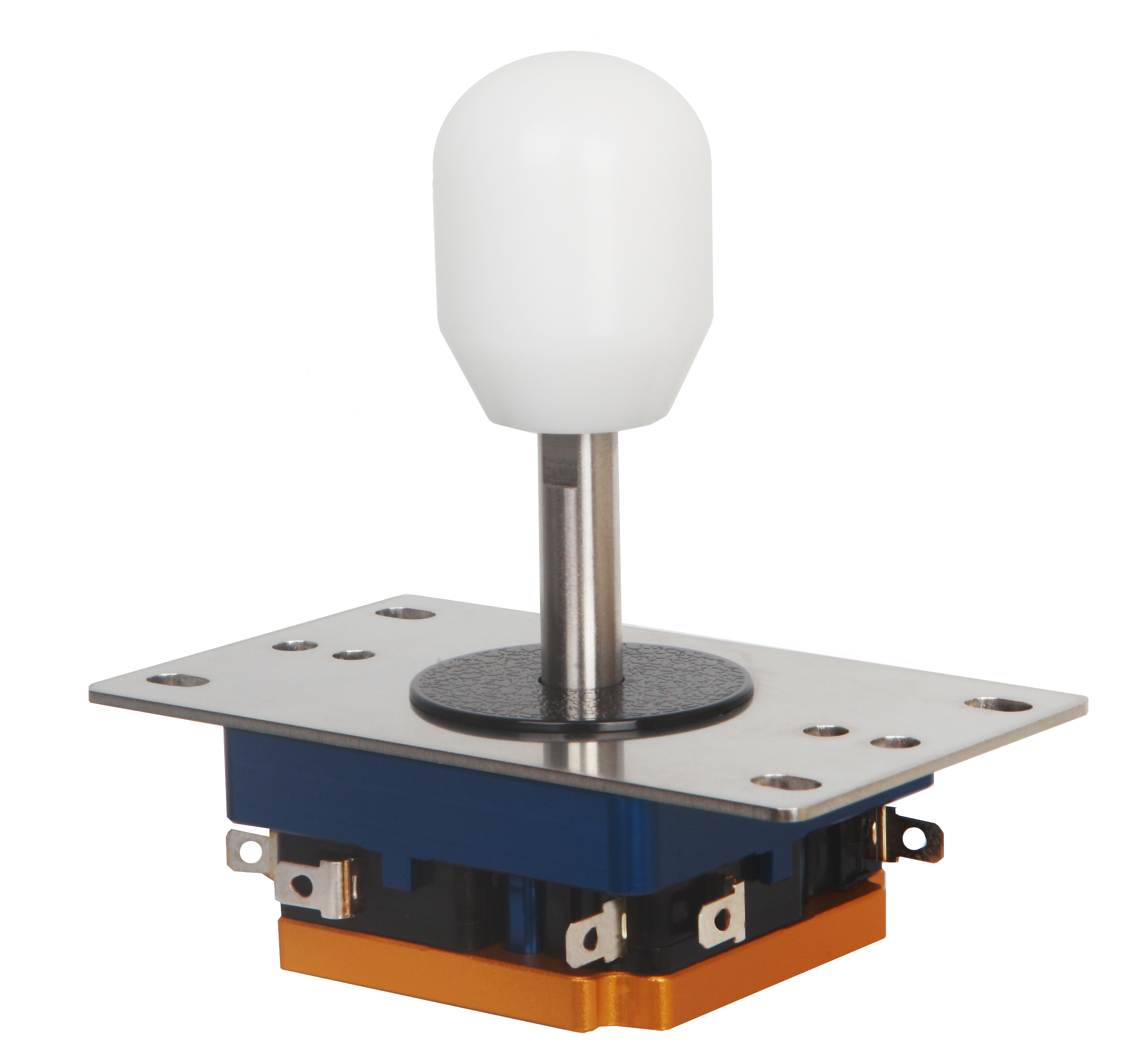 V3 Premium white grip, stainless steel shaft, mounting plate, and lower construction