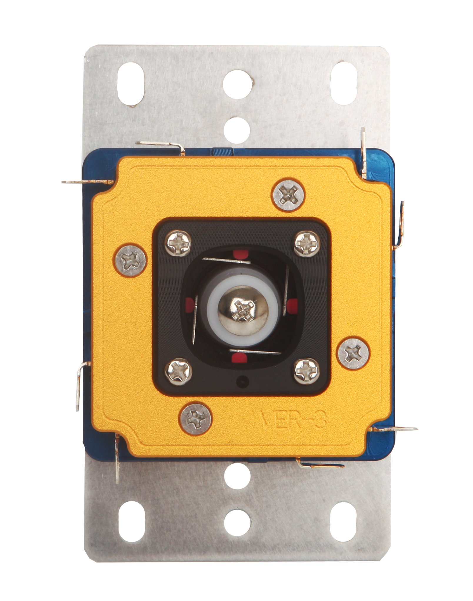 Standard rounded-square restrictor gate on the underside of the SANJUKS V3 Premium