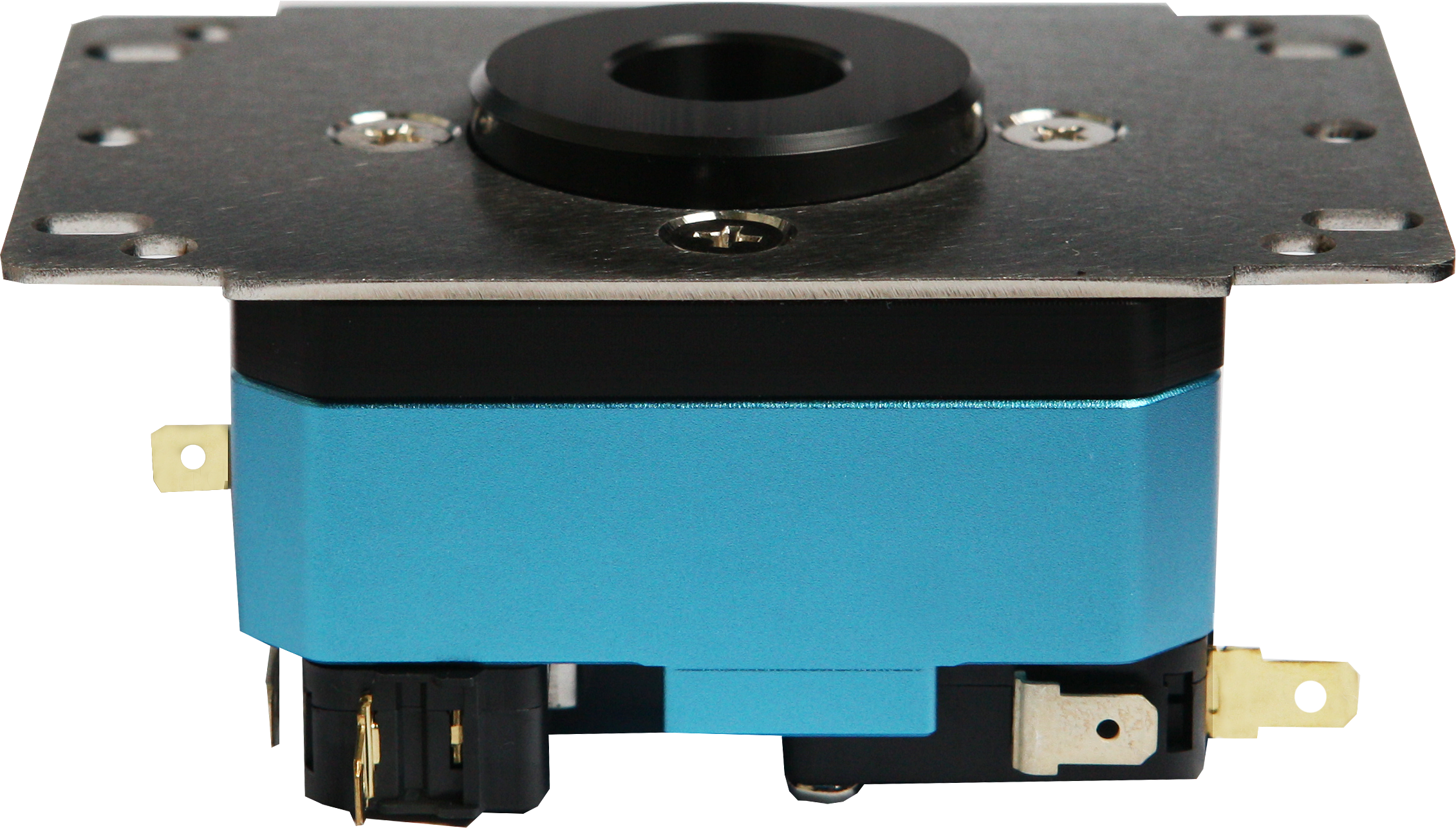V6-2 Metal Blue housing and mounting plate