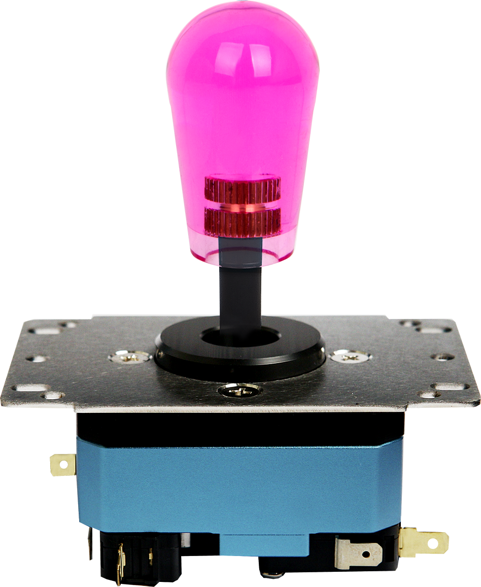 Assembled lever with Clear Pink grip