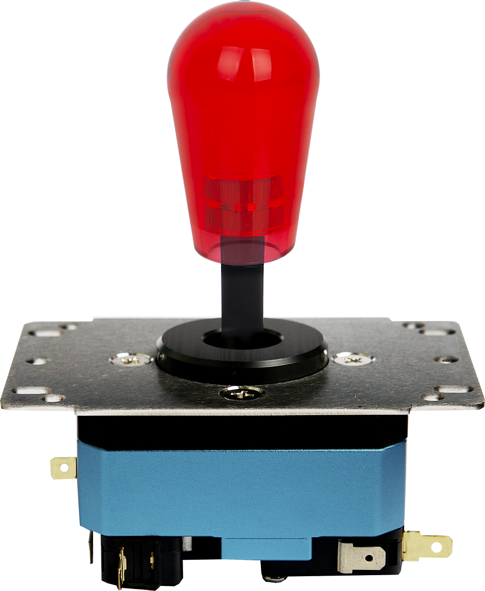 Assembled lever with Clear Red grip