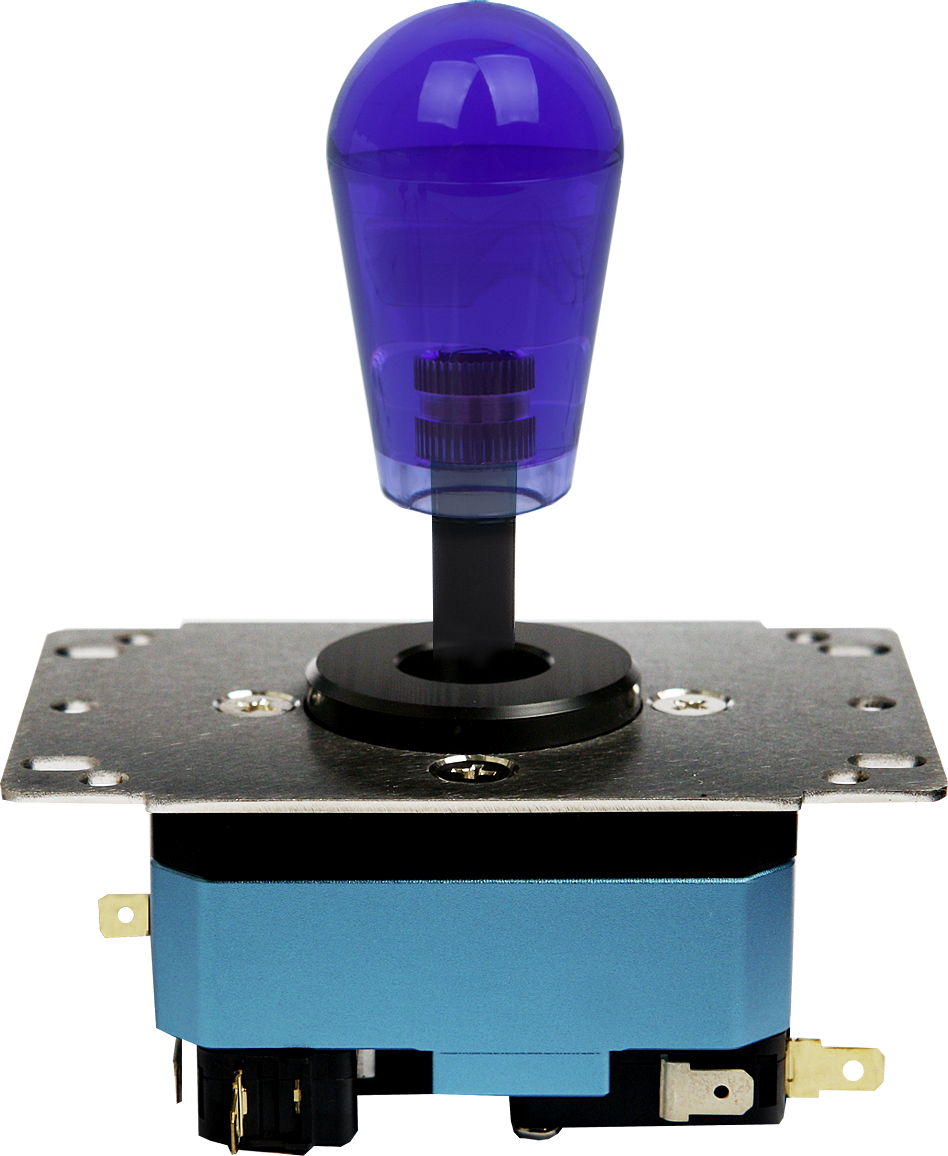 Assembled lever with Clear Violet grip