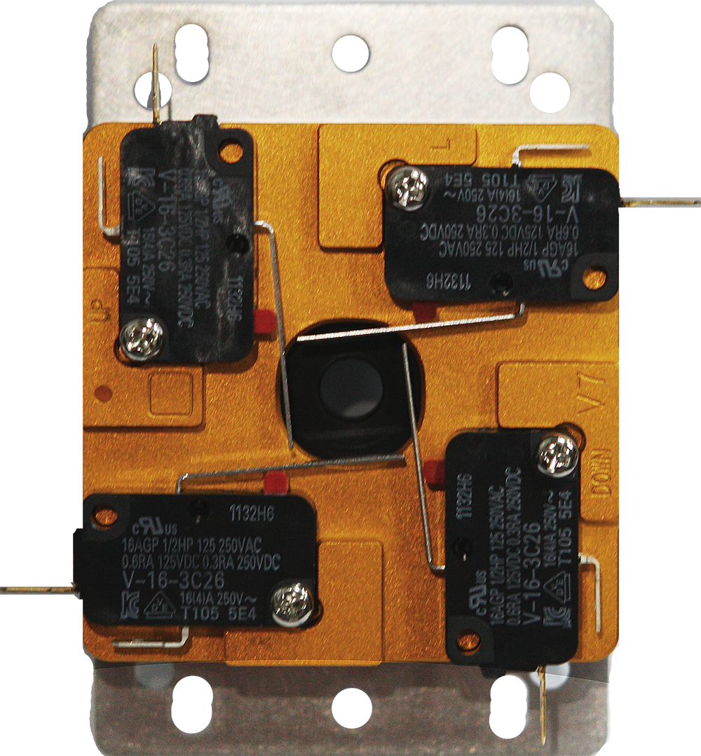 SANJUKS V7 lower Gold housing and Omron microswitch layout